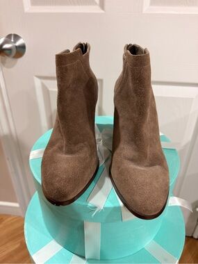 Lord & Taylor Brown Suede Ankle Boots